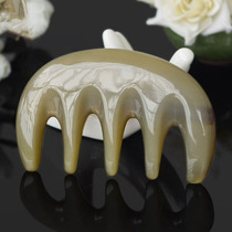 Natural high-quality yak horn massage scraping comb meridians Household large teeth anti-hair loss Scalp acupuncture Anti-static men and women