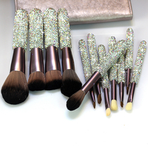 Diamond 12 makeup brush set eyeshadow brush set eyeshadow brush luxury repair brush silkworm brush highlight brush soft hair rhinestone makeup brush