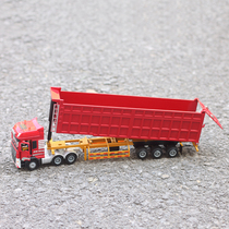 New 1:50 alloy semi-hanging heavy transport truck heavy bucket dump truck Childrens model toy