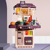 Childrens house toy set 5 years old girl 3 kitchen 4 Boys 6 years old intelligent induction cooking 7 birthday gift 8