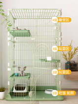 Curly tail cat cage home indoor cat luxury villa multi-storey storage cat house free space Cat House