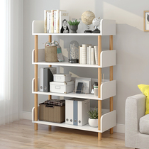 Simple Landing Bookshelf Living Room Solid Wood Multilayer Shelve Childrens Bedroom Containing Shelf Home Small Net Red Bookcase