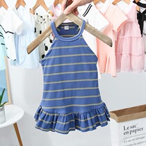 Childrens clothing Superocean Girl with dress 2022 new Korean version Harness Vest Dress Baby Summer Dress Princess Dresses Tide