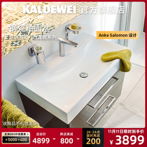 The original imported steel enamel basin in Cardvi Germany the pelvis on the platform contains the self-cleaning glaze 3044