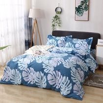 Special for season-changing micro-flaky cotton twill jet thickened cotton velvet 200*230 four-piece set of 1 8 meters bed