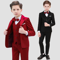Piano performance boys dress suit summer childrens performance dress flower girl dress male Summer small host costume