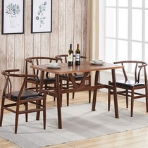 Nordic dining chair wrought iron y chair back chair imitation solid wood Kennedy master chair Chinese restaurant table and chair home