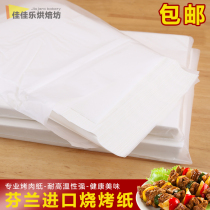 Oil paper silicone oil barbecue paper on barbecue paper butter paper butter oven baking tray kitchen oil absorption paper rectangular 500 sheets