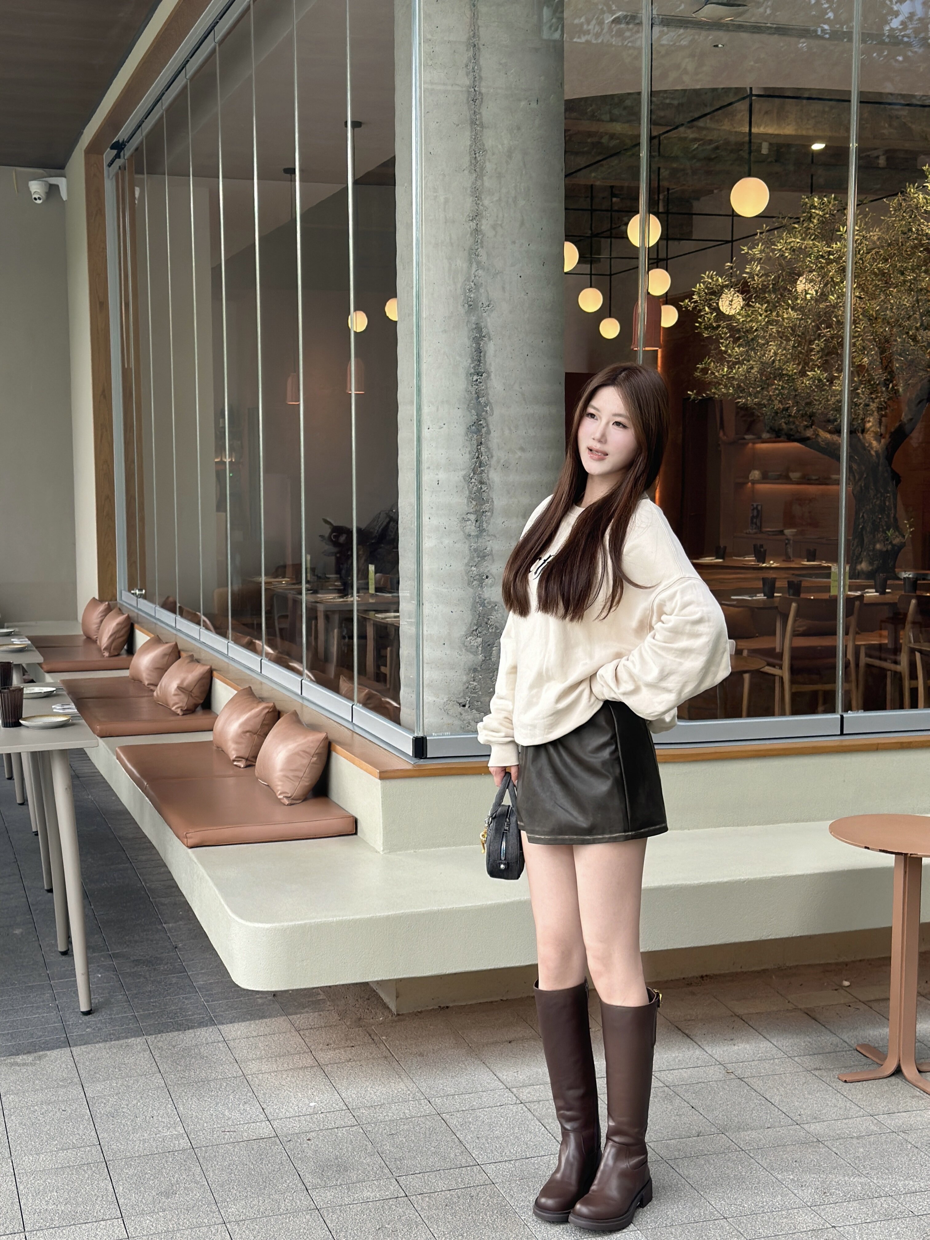 kisscat接吻猫[城市旅人]骑士靴，万茜方枪枪美洋同款真皮皮带扣复古英伦风