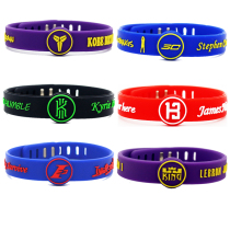 Basketball bracelet adjustable size sports silicone wrist kobe James Curry Harden Owen Durant