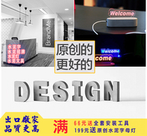 Welcome Welcome to shop trend listing studio clothing company bar cement letter lamp ornaments
