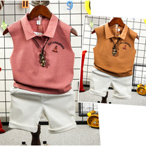 Childrens clothing boy vest Summer 2020 new children sleeveless T-shirt children boys summer short sleeve Korean tide