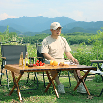 Outdoor folding table Aluminum Alloy Egg Rolls Table Portable On-board Picnic Camping Wild Cooking Barbecue Equipped Table