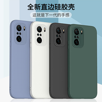 Applicable red rice k40 mobile phone shell k40pro protective sleeve classic straight edge k40 game reinforced version liquid silicone gel soft redmik40 lens full package anti-fall frosted male and female new shell