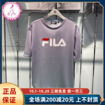 FILA Phila T-shirt Womens 2021 Autumn Women Casual Fashion Knitted Round Neck Short Sleeve T-shirt F11W138157