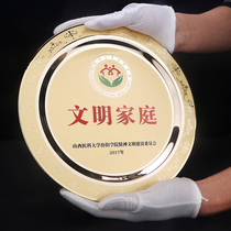 Pure copper medal plate metal plate custom Trophy medal custom corrosion honor award medal competition souvenir