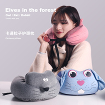 U-shaped pillow Neck travel cervical spine pillow Plane u-shaped pillow neck car plane female nap cartoon cute student male