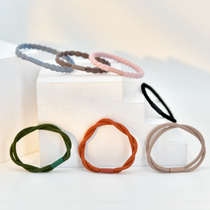 Tie hair rubber band Small Hairband simple Korean head rope tie hair holster women leather ring black hair rope headgear