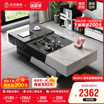 Lifting Gongfu Tea Several telescopic boiling water tea table TV Tea Table TV Cabinet Combination Tea Set set of simple and modern