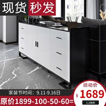 Sideboard modern minimalist light luxury style ultra-thin Nordic small cabinet living room against the wall home solid wood porch tea cabinet