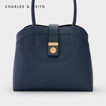 CHARLES & KEITH Ladies CK2-30270701 Large capacity Design sense commuter portable shoulder bag