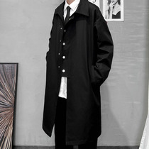 German fried street coat male Korean version coat 2022 British wind long street scumbag oversize jacket spring