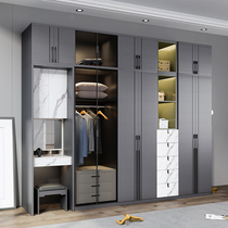 Nordic wardrobe sliding door Wardrobe sliding door overall sliding door with mirror cloakroom sliding door Bedroom modern simple cabinet