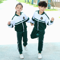 Primary school childrens school uniforms spring and autumn sets in first grade class uniforms Three sets of spring kindergarten garden clothes sports clothes for spring and autumn