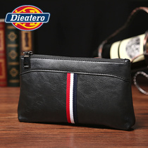 New Genuine Leather Hand Grab Bag Mens Large Capacity Mens Handbags Brands Business Pure Leather Cow Leather Thin envelope Envelope Wallet