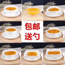 Sugar water bowl dessert bowl creative Taro bowl Hong Kong style ceramic bowl fruit fishing bowl sichimi Dew Bowl double skin milk four square bowl