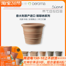 Green Wild Deroma Imperii Rome Italy Import Garden Courtyard Ultra large size Plant Clay Flower Pot Caliber