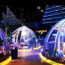 Transparent tempered arc New net red PC glass house Restaurant Spherical starry sky room Bubble room Sun room Tent