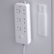 Row plug-in wall holder nail-free wall socket patch panel storage artifact hanging wall plug-in wire clamp Wall