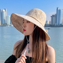 Fishermans hat female summer thin breathable outdoor sunshade sun hat Korean fashion early spring Joker big along the sun hat