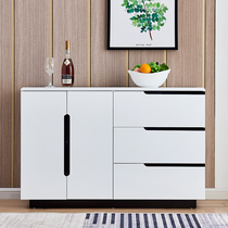 Side cabinet modern simple paint locker wine cabinet wine cabinet one large capacity white dining room tea cabinet kitchen cupboard