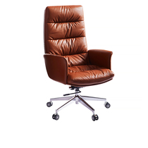 Computer chair Home Lying Office Owner Chair Large Class Swivel Chair Seat Leather Chair Lift Swivel Chair