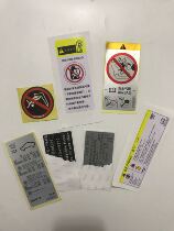 Audi Q7 Fragile Paper Sticker Label PVC Self-adhesive Sticker Factory brand Custom Sticker Water tank Airbag label