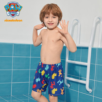 Barking team childrens swimming trunks beach pants quick-drying loose casual and comfortable childrens five-point pants Big childrens baby shorts