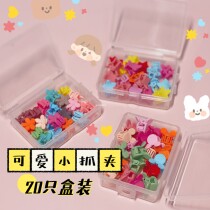 Cute Korean pet dog marzis broken hairclip box small grab clip plum star Mickey clip clip