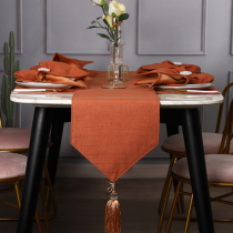 Dream Lover Dining Table Flag Modern Minima Nordic Advanced Sensation Bed Flag Tail Towels Upscale Light Lavish Decorative Cloth Strip