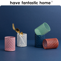 Good thing has Pen Holder student desktop creative stationery storage box office supplies pen barrel remote control storage tube