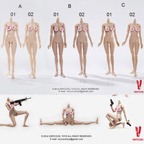  Spot VERYCOOL 1 6-soldier doll half-plastic female PRIME BODY 2 0 upgraded version of big chest mid-chest free hand type