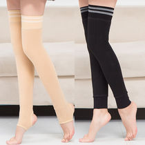 Lengthened kneecap female plus suede thickened autumn winter cold-proof and warm and old chill leg male and female leg guard sleeve thin section sock sleeve