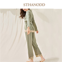 Bigano sexy pajamas summer home suit suit fashion simple silk and hemp loose silky skin thin female summer