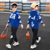 Great Boy Autumn Clothing 110 14 Boys Sports Suit 13 Boy clothes hooded sweatshirt Two sets sweatshirt 12 One 15 years old
