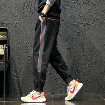 Pants men summer pockets Han edition trend casual loose large-code workshop sports Harlan ninety-pants