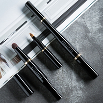 Portable four-head multi-function brush Eyebrow brush Nose shadow lip brush Concealer with cover artificial fiber eyeliner makeup brush