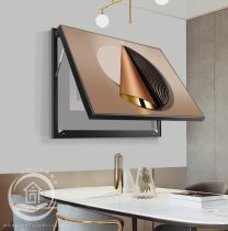 Modern light luxury meter box decorative painting hydraulic switch box distribution box shielding restaurant abstract hanging painting