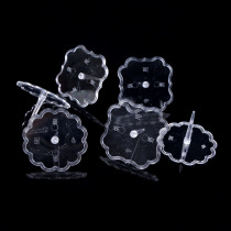 Transparent bottom tray cake decoration doll ornaments base transparent plastic isolation tray cake decoration accessories 100 pcs