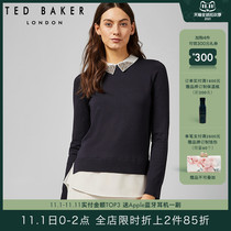 TED BAKER ladies fake two-piece long-sleeved jersey